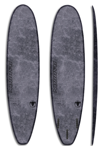 Barron Mini Mal Woolight Charcoal - Barron Surfboards