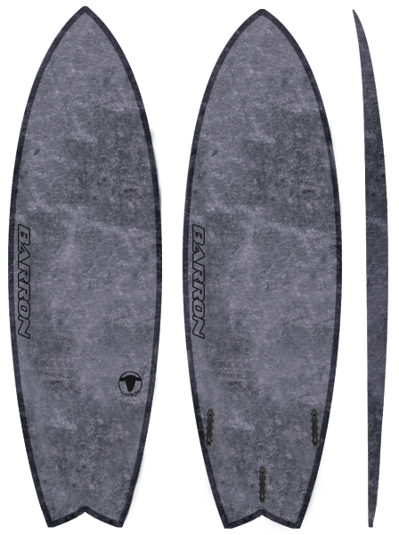 Barron Fish Woolight Charcoal - Barron Surfboards