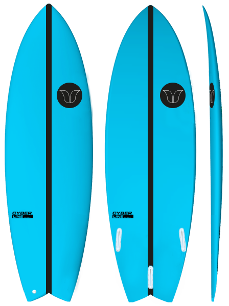 Fush Cyberline Blue - Barron Surfboards