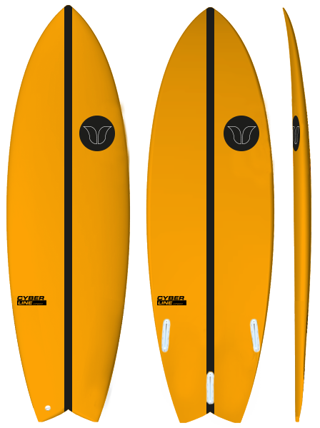 Orange surfboard cheap