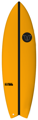 Fush Cyberline Orange - Barron Surfboards